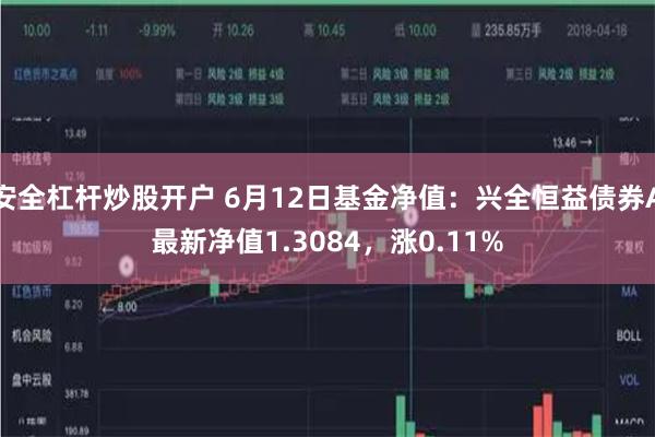 安全杠杆炒股开户 6月12日基金净值：兴全恒益债券A最新净值1.3084，涨0.11%